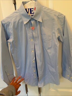 Brooks Brothers Boys Light Blue Button-Down Shirt